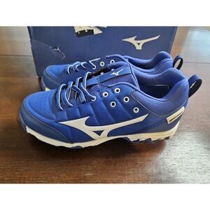 Mizuno 9-Spike Swift 7 Adult Women's Low Metal Fastpitch Cleats ROYAL|WHITE SZ 6